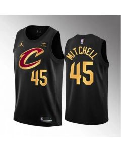 Men's Cleveland Cavaliers #45 Donovan Black Stitched Jersey
