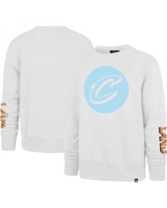 Men's Cleveland Cavaliers '47 White 2022/23 City Edition Two-Peat Headline Pullover Sweatshirt