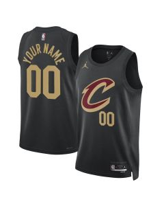 Men's Cleveland Cavaliers Black 2022/23 Swingman Custom Statement Edition Jersey (Black)