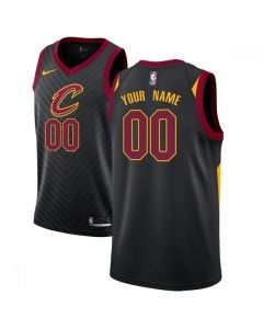 Men's Cleveland Cavaliers Black Customized Stitched NBA Jersey