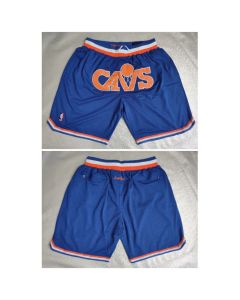 Men's Cleveland Cavaliers Blue Shorts(Run Small)