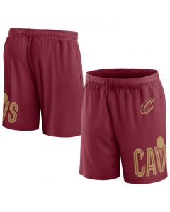 Men's Cleveland Cavaliers Burgundy Free Throw Mesh Shorts