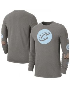 Men's Cleveland Cavaliers Heather Charcoal 2022/23 City Edition Essential Expressive Long Sleeve T-Shirt