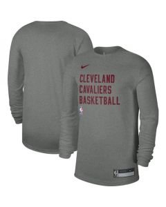 Men's Cleveland Cavaliers Heather Gray 2023/24 Legend On-Court Practice Long Sleeve T-Shirt