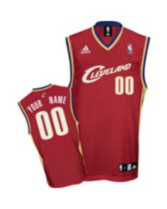 Men's Cleveland Cavaliers Red Authentic Custom Jersey