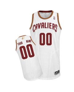 Men's Cleveland Cavaliers White Authentic Custom Jersey
