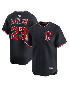 Men's Cleveland Guardians #23 Bo Naylor Black Home Limited Player Jersey (Black)