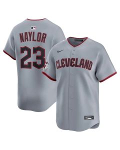 Men's Cleveland Guardians #23 Bo Naylor Gray Home Limited Player Jersey