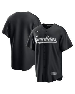 Men's Cleveland Guardians Black Lights Out Replica Jersey