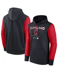 Men's Cleveland Guardians Black/Red Hoodie