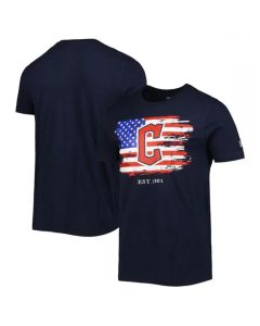 Men's Cleveland Guardians Navy Era 4th of July T-Shirt