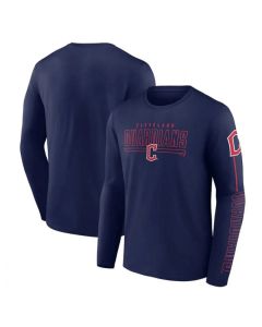 Men's Cleveland Guardians Navy Long Sleeve T-Shirt