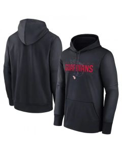 Men's Cleveland Guardians Navy Pregame Performance Pullover Hoodie