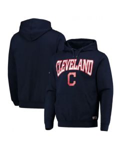 Men's Cleveland Guardians Navy Pullover Hoodie
