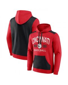 Men's Cleveland Guardians Navy/Red Chip in Pullover Hoodie