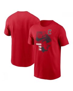 Men's Cleveland Guardians Red T-Shirt (Style 5)