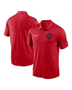 Men's Cleveland Guardians Red Team Logo Polo T-Shirt (Red)