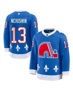 Men's Colorado Avalanche #13 Valeri Nichushkin Blue Alternate Heritage Premium Jersey