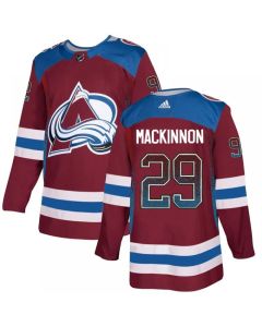 Men's Colorado Avalanche #29 Nathan MacKinnon Burgundy Drift Fashion Stitched NHL Jersey