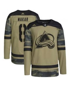 Men's Colorado Avalanche #8 Cale Makar Camo Salute to Service Stitched Jersey