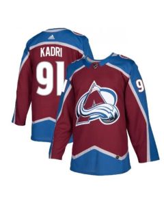 Men's Colorado Avalanche #91 Nazem Kadri Burgundy Stitched Jersey