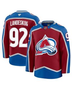 Men's Colorado Avalanche #92 Gabriel Landeskog Burgundy Home Premium Jersey