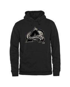 Men's Colorado Avalanche Black Rink Warrior Pullover Hoodie
