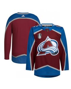 Men's Colorado Avalanche Blank 2022 Burgundy Stanley Cup Final Patch Stitched Jersey
