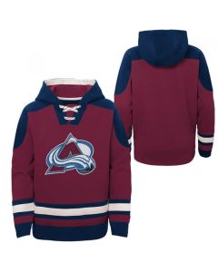 Men's Colorado Avalanche Blank Burgundy All Stitched Sweatshirt Hoodie
