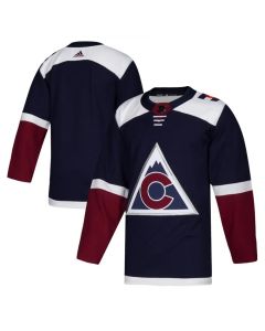 Men's Colorado Avalanche Navy Blue Blank Stitched NHL Jersey