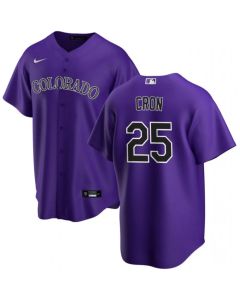 Men's Colorado Rockies #25 C.J. Cron Purple Stitched Baseball Jersey