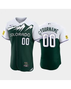 Men's Colorado Rockies ACTIVE Player Custom 2022 Green City Connect Flex Base Stitched Jersey