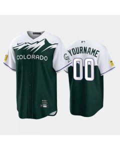 Men's Colorado Rockies ACTIVE Player Custom 2022 Green City Connect Stitched Baseball Jersey