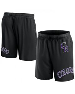 Men's Colorado Rockies Black Clincher Mesh Shorts