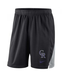 Men's Colorado Rockies Black Franchise Performance Shorts