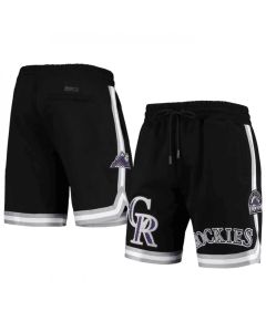 Men's Colorado Rockies Black Team Shorts