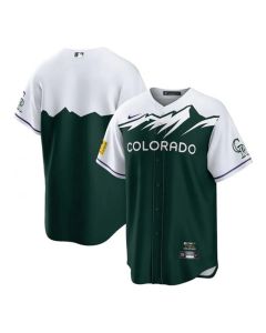 Men's Colorado Rockies Blank 2022 Green City Connect Stitched Baseball Jersey
