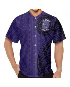 Men's Colorado Rockies Purple Baseball Jersey