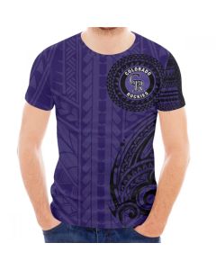 Men's Colorado Rockies Purple T-Shirt