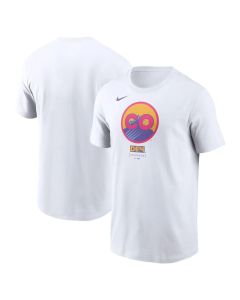 Men's Colorado Rockies White 2025 City Connect Logo T-Shirt
