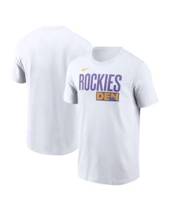 Men's Colorado Rockies White 2025 City Connect Wordmark T-Shirt