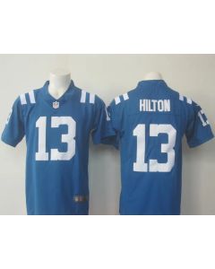 Men's Colts #13 T.Y. Hilton Blue Limited Rush Stitched NFL Jersey