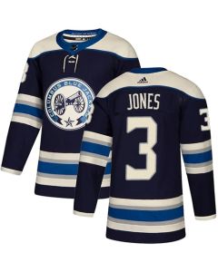 Men's Columbus Blue Jackets #3 Seth Jones Navy Blue Stitched NHL Jersey