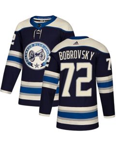Men's Columbus Blue Jackets #72 Sergei Bobrovsky Navy Blue Stitched NHL Jersey