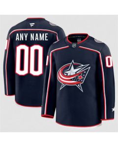 Men's Columbus Blue Jackets Active Player Custom Navy 2024-25 Home Stitched Hockey Jersey