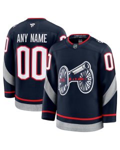 Men's Columbus Blue Jackets Active Player Custom Navy 2024-25 Stitched Hockey Jersey