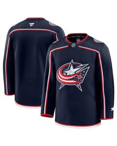 Men's Columbus Blue Jackets Blank Navy 2024-25 Home Stitched Hockey Premium Jersey