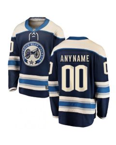 Men's Columbus Blue Jackets Customized Blue Alternate Stitched Jersey