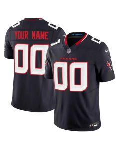 Men's Custom Navy Houston Texans Vapor F.U.S.E. Limited Jersey