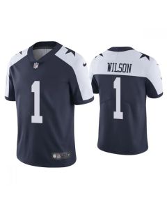 Men's Dallas Cowboys #1 Cedrick Wilson Navy Vapor Limited Stitched Jersey